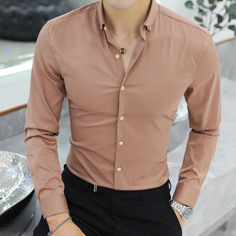 New Arrival High Quality Classic Twill Business Men's Shirts Long Sleeve Turndown Collar Dress Party Wedding Shirt
New Arrival High Quality Classic Twill Business Men's Shirts Long Sleeve Turndown Collar Dress Party Wedding Shirt