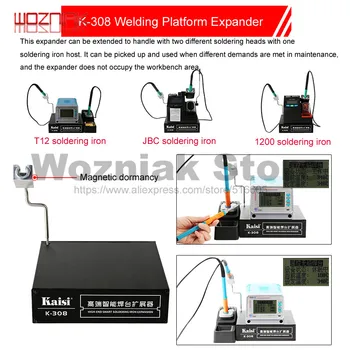 KAISI K-308 Intelligent Extended Workbench For JBC UD1200 T12 Electric iron Dual Work General Maintenance Box
KAISI K-308 Intelligent Extended Workbench For JBC UD1200 T12 Electric iron Dual Work General Maintenance Box