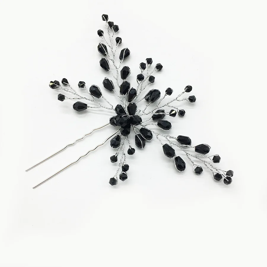 1Pcs Handmade Large Black Crystal Beads Bride Hair Pin And Clip Rhinestone Women Hairpin For Pageant Wedding Accessories Jewelry
1Pcs Handmade Large Black Crystal Beads Bride Hair Pin And Clip Rhinestone Women Hairpin For Pageant Wedding Accessories Jewelry