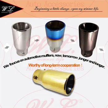 4 Colors Car Exhaust Tip/Muffler Universal Ending Tube Modified Tail Pipe For Audi Q5 Reiz Inlet 52-80mm Customized Logo
4 Colors Car Exhaust Tip/Muffler Universal Ending Tube Modified Tail Pipe For Audi Q5 Reiz Inlet 52-80mm Customized Logo