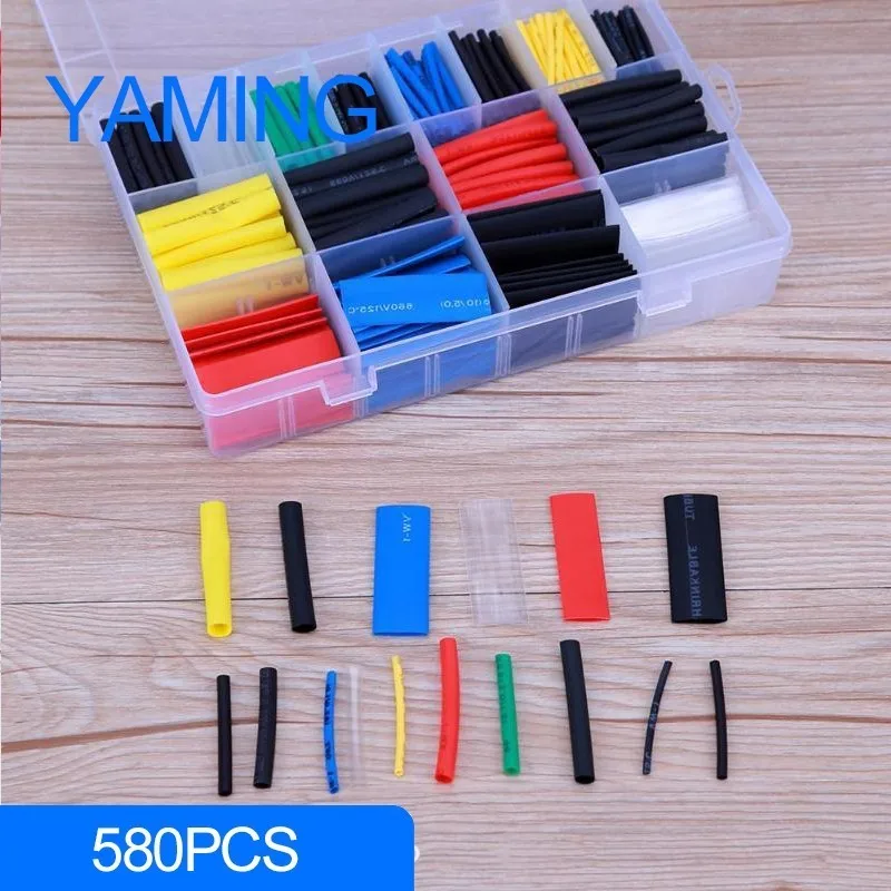 580pcs with box Assorted Polyolefin Heat Shrink Tubing Cable Sleeves Wrap Wire Set Multicolor Insulation Shrinkable Tube
580pcs with box Assorted Polyolefin Heat Shrink Tubing Cable Sleeves Wrap Wire Set Multicolor Insulation Shrinkable Tube