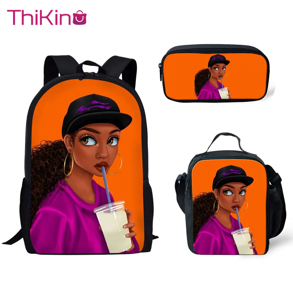 Thikin Children 3D African Black Girls Hairstyle School Bag Set for Boys Girls Teenagers Primary Travel Backpack Kids Book Bags
Thikin Children 3D African Black Girls Hairstyle School Bag Set for Boys Girls Teenagers Primary Travel Backpack Kids Book Bags