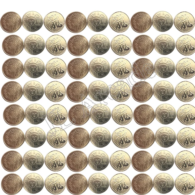100pcs per bag Arcade Style Gaming Coin Tokens 25*1.85mm Stainless steel tokens for Arcade MAME Amusement Machine Cabinet
100pcs per bag Arcade Style Gaming Coin Tokens 25*1.85mm Stainless steel tokens for Arcade MAME Amusement Machine Cabinet