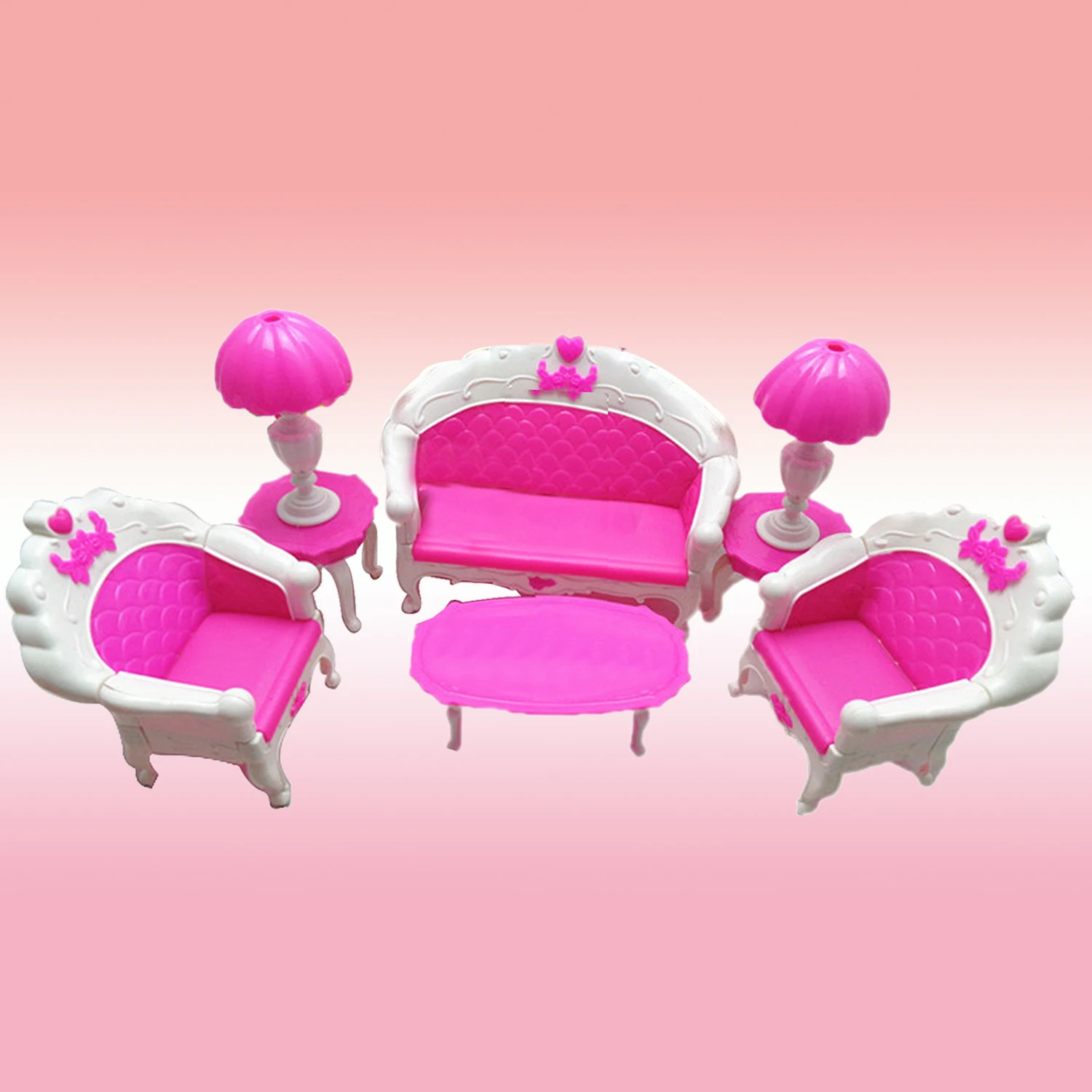 6PCS Mini Dollhouse Plastic Sofa Chair Couch Desk Lamp Miniature Living Room Furniture Accessories for Barbies Doll Toys
6PCS Mini Dollhouse Plastic Sofa Chair Couch Desk Lamp Miniature Living Room Furniture Accessories for Barbies Doll Toys
