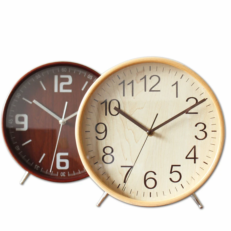 10inch Basswood Wood Desk Mute Clock Simple Wood Sitting Room Bedroom Bedside Study Room European Creative Watch
10inch Basswood Wood Desk Mute Clock Simple Wood Sitting Room Bedroom Bedside Study Room European Creative Watch