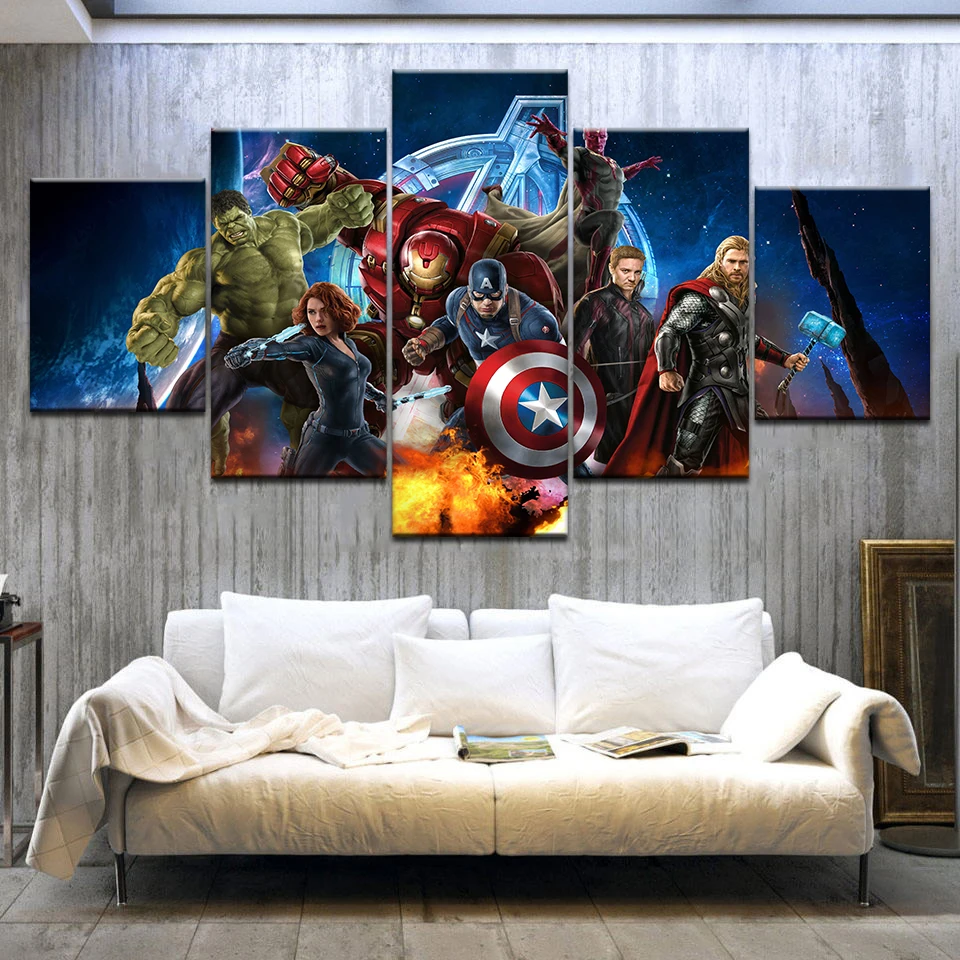 Painting Wall Art Modular Framework HD Modern Printed 5 Panel Movie Avengers Poster For Living Room Pictures Canvas Home Decor
Painting Wall Art Modular Framework HD Modern Printed 5 Panel Movie Avengers Poster For Living Room Pictures Canvas Home Decor