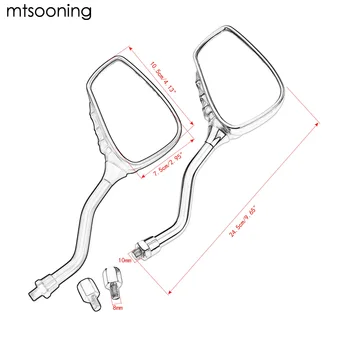 mtsooning 2 Pcs Motorcycle Side Rear View Mirror 10mm Skeleton Skull Black Chrome Universal Motorcycle Rearview Mirror
mtsooning 2 Pcs Motorcycle Side Rear View Mirror 10mm Skeleton Skull Black Chrome Universal Motorcycle Rearview Mirror