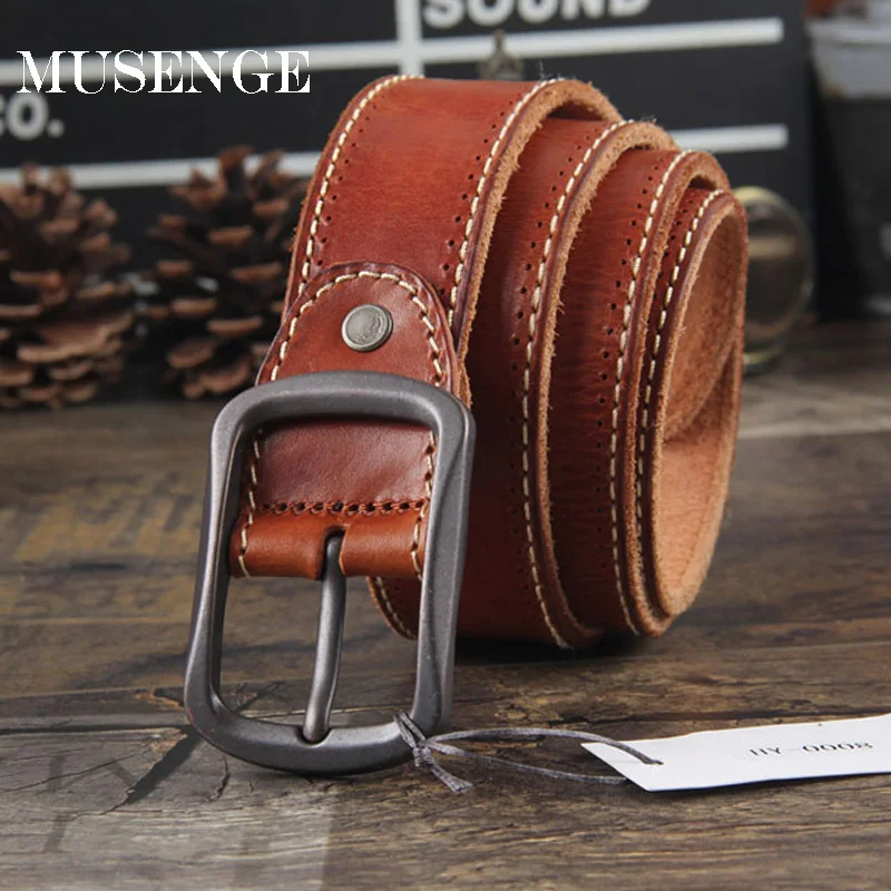 Cow Genuine Leather Belt Men Designer High Quality Pin Buckle Cinto Man Luxury Ceinture Homme Cinturones Hombre Male Waist Strap
Cow Genuine Leather Belt Men Designer High Quality Pin Buckle Cinto Man Luxury Ceinture Homme Cinturones Hombre Male Waist Strap