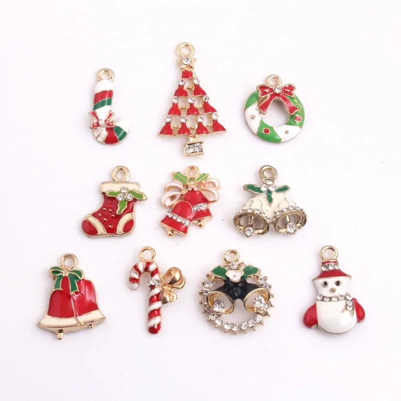 Kwoi Vita Colorful Alloy Christmas Enamel Charms Pendants for Bracelet Keychain Handbag Necklace Fashion Jewelry 20pcs a lot
Kwoi Vita Colorful Alloy Christmas Enamel Charms Pendants for Bracelet Keychain Handbag Necklace Fashion Jewelry 20pcs a lot