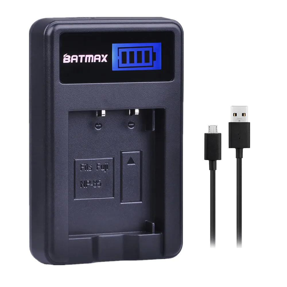 Batmax NP-85 NP85 NP 85 LCD Display USB Battery Charger for Fujifilm S1 SL1000 SL240 SL245 SL260 SL280 SL300 Cameras
Batmax NP-85 NP85 NP 85 LCD Display USB Battery Charger for Fujifilm S1 SL1000 SL240 SL245 SL260 SL280 SL300 Cameras