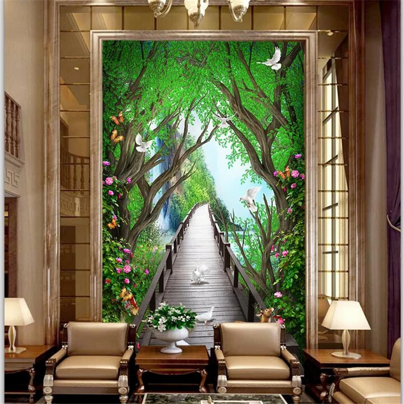 beibehang Custom large wallpapers 3d beautiful dream wood board bridge elk flower vine 3D mystery background wall paper mural
beibehang Custom large wallpapers 3d beautiful dream wood board bridge elk flower vine 3D mystery background wall paper mural