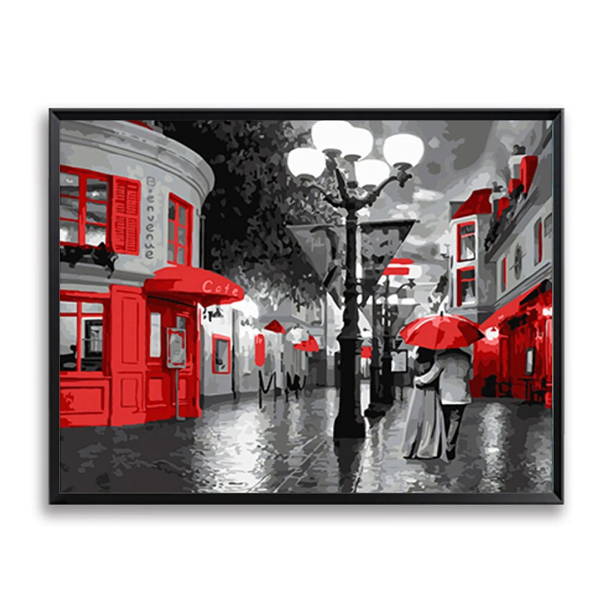 Home Decor Wall Pictures for Living Room DIY Painting By Numbers Children Gift Red Street Black White Wall Art Cuadros
Home Decor Wall Pictures for Living Room DIY Painting By Numbers Children Gift Red Street Black White Wall Art Cuadros