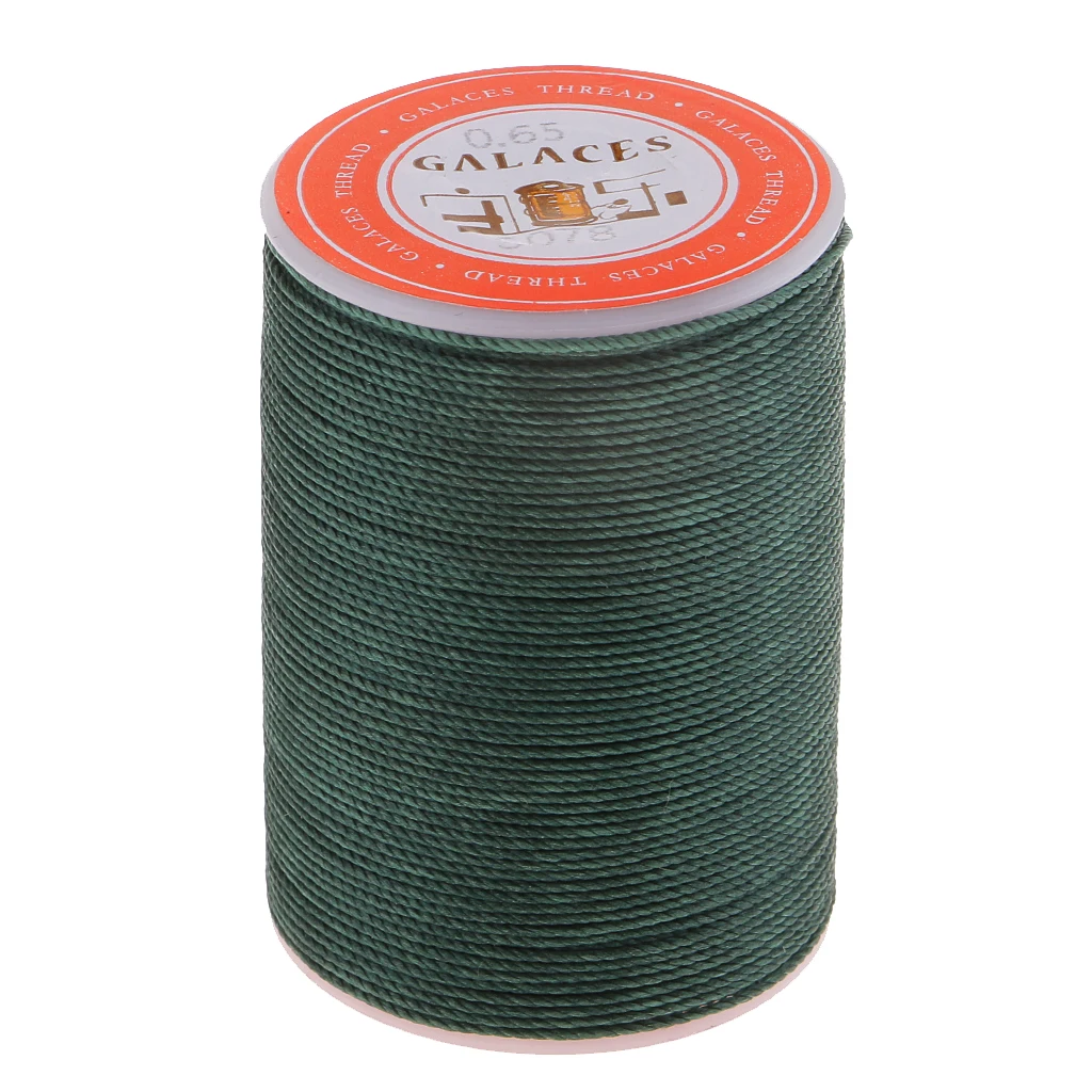 93 Yards/Spool Sewing Waxed Thread Hand Stitching Cord for Leather craft DIY Tools 0.65mm Round