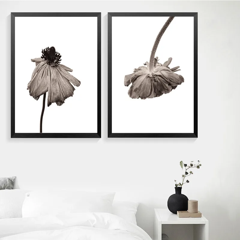 Autumn-Lotus-Posters-And-Prints-Wall-Art-Canvas-Painting-Modern-Wall-Pictures-DH2379