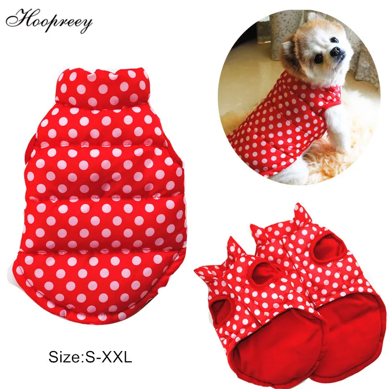 2019 Winter Dog Coat Cat Vest Dots Clothes for Large Medium Small Dogs Thickening Warm Parkas Soft Fleece inside Pet Costume 10A
2019 Winter Dog Coat Cat Vest Dots Clothes for Large Medium Small Dogs Thickening Warm Parkas Soft Fleece inside Pet Costume 10A