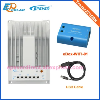 MPPT 24v 12v solar portable controller Tracer2215BN 20A 20amp with USB cable connect PC and wifi connect APP function
MPPT 24v 12v solar portable controller Tracer2215BN 20A 20amp with USB cable connect PC and wifi connect APP function