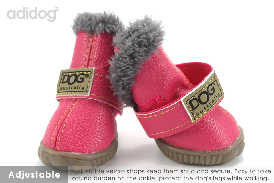Pet Dog Shoes Winter Super Warm 4pcs set Dogs Boots Cotton Anti Slip XS 2XL Shoes for Small Pet Product ChiHuaHua Waterproof 306