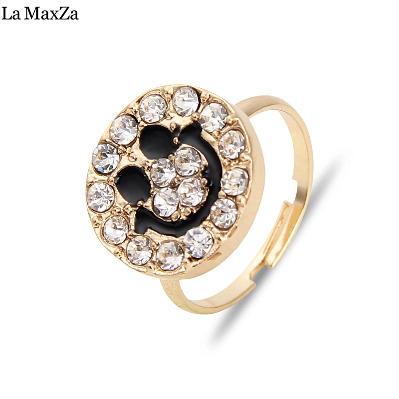 Classic Alloy Rings For Women Fashion Colorful Smiley Face Crystal Fashion Finger Resizable Ring Jewelry Accessories 2018 New
Classic Alloy Rings For Women Fashion Colorful Smiley Face Crystal Fashion Finger Resizable Ring Jewelry Accessories 2018 New