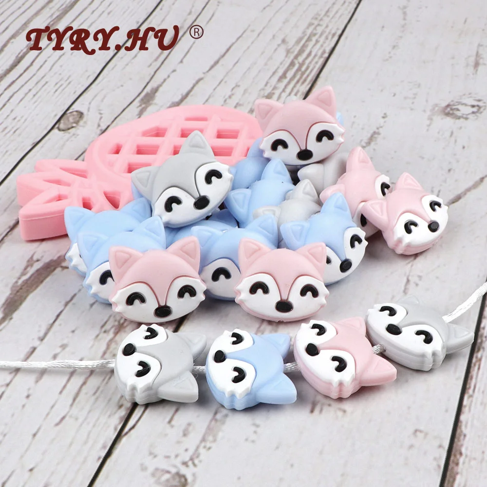 TYRY.HU 50pc Free Shipping Silicone Beads Food Grade Cute Fox Rodents Baby Teether Teething Toy DIY Pacifier Clip Accessories
TYRY.HU 50pc Free Shipping Silicone Beads Food Grade Cute Fox Rodents Baby Teether Teething Toy DIY Pacifier Clip Accessories