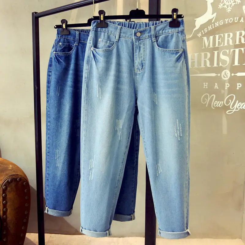 Plus Size Jeans Women Loose Denim Harem Pants High Waist Boyfriend Jeans For Women Casual Streetwear Vintage Mom Jeans 5XL Q1735
Plus Size Jeans Women Loose Denim Harem Pants High Waist Boyfriend Jeans For Women Casual Streetwear Vintage Mom Jeans 5XL Q1735