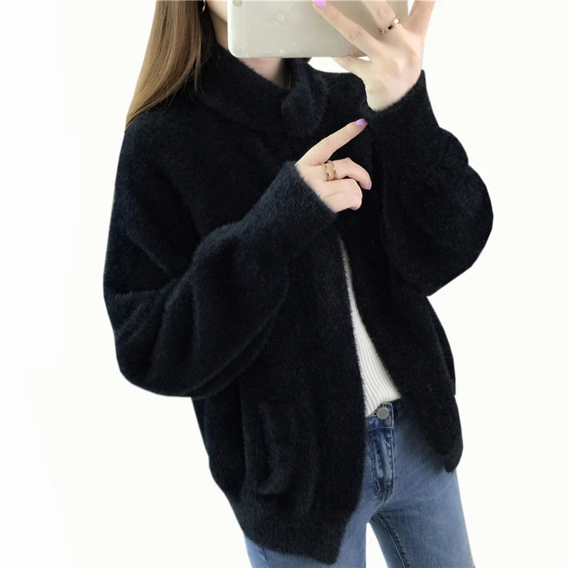 Solid color Loose Fashion Women Sweaters Long Sleeve Cardigans Casual 2019 Autumn Winter new Thick O-Neck Knitted Sweaters women
Solid color Loose Fashion Women Sweaters Long Sleeve Cardigans Casual 2019 Autumn Winter new Thick O-Neck Knitted Sweaters women