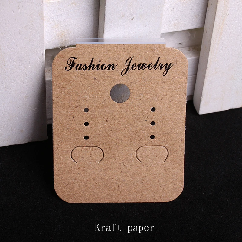 Manufacturer's white transparent pvc + kraft paper jewelry earrings Ear Studs packaging card 4cm*5cm 100pcs
Manufacturer's white transparent pvc + kraft paper jewelry earrings Ear Studs packaging card 4cm*5cm 100pcs
