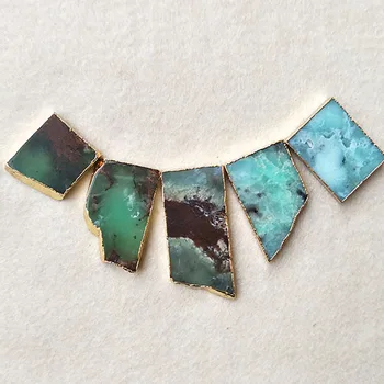 5ps Natural Edge agate Australia Jade Slice,Drilled Side Rectangle Shape Gemstone connector Jewelry Making necklace Jewelry,CT22
5ps Natural Edge agate Australia Jade Slice,Drilled Side Rectangle Shape Gemstone connector Jewelry Making necklace Jewelry,CT22