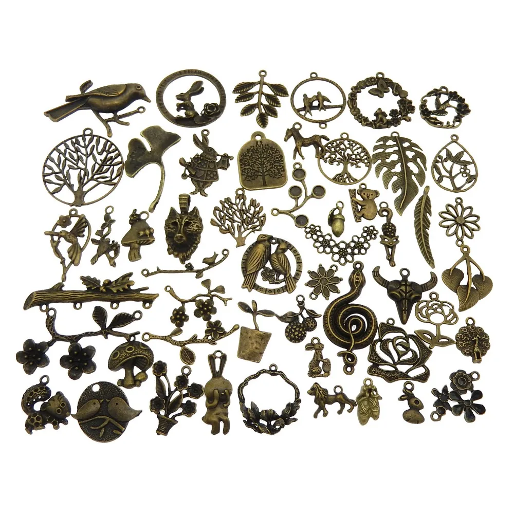 GraceAngie 10pcs Zinc Alloy Jungle series Animal Plant Shape Silver Vintage Charms Mixed Randomly DIY Pendant Jewelry Finding
GraceAngie 10pcs Zinc Alloy Jungle series Animal Plant Shape Silver Vintage Charms Mixed Randomly DIY Pendant Jewelry Finding