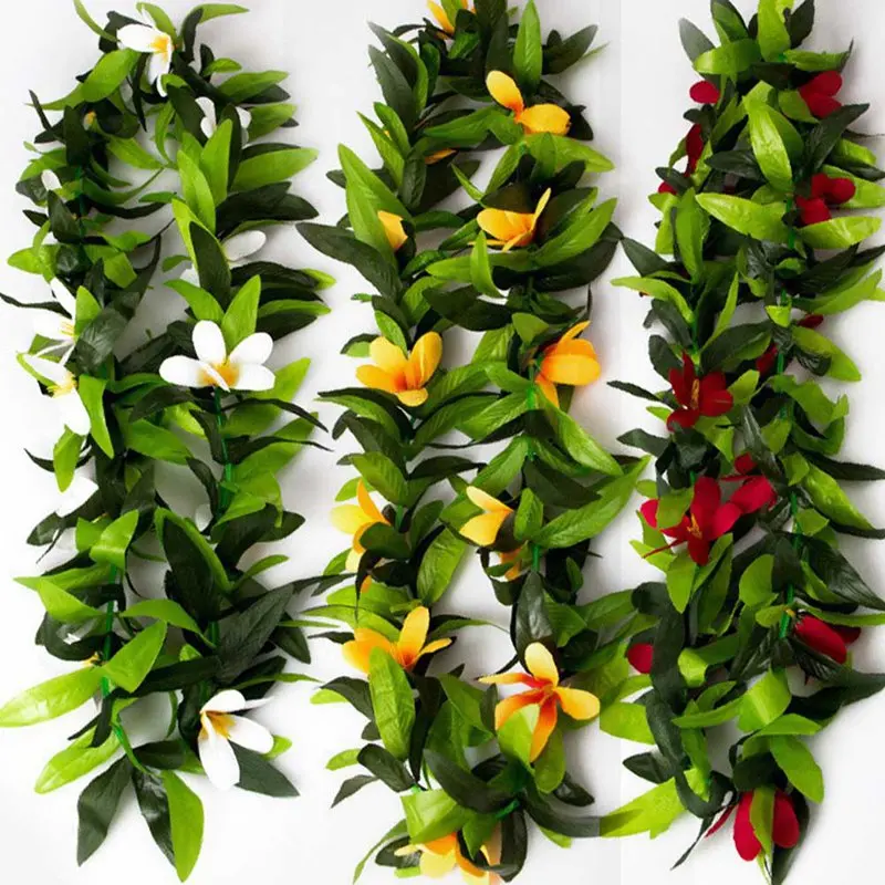 Colorful Hawaiian Leis Leaves Garland Necklace Hawaii Leaf Wreath Beach Holiday Party Favor Dress Decor
Colorful Hawaiian Leis Leaves Garland Necklace Hawaii Leaf Wreath Beach Holiday Party Favor Dress Decor