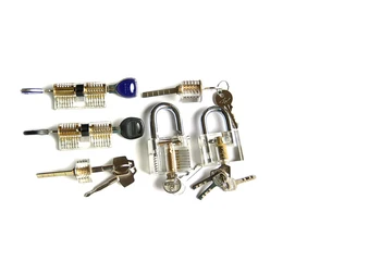 Free shipping hot sale 6 in 1 transparent padlock for locksmith training tools directly from factory BK151
Free shipping hot sale 6 in 1 transparent padlock for locksmith training tools directly from factory BK151