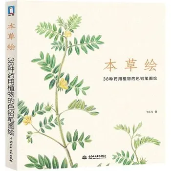Chinese color pen pencil line drawing book 38 species of medicinal plants painting art Book
Chinese color pen pencil line drawing book 38 species of medicinal plants painting art Book