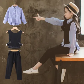 2020 3 Pcs Girls Clothing Sets Back To School Outfit Suits Girls Clothes Sets Outfits Plaid Blouses Shirts + Vest + Pants 10 12
2020 3 Pcs Girls Clothing Sets Back To School Outfit Suits Girls Clothes Sets Outfits Plaid Blouses Shirts + Vest + Pants 10 12