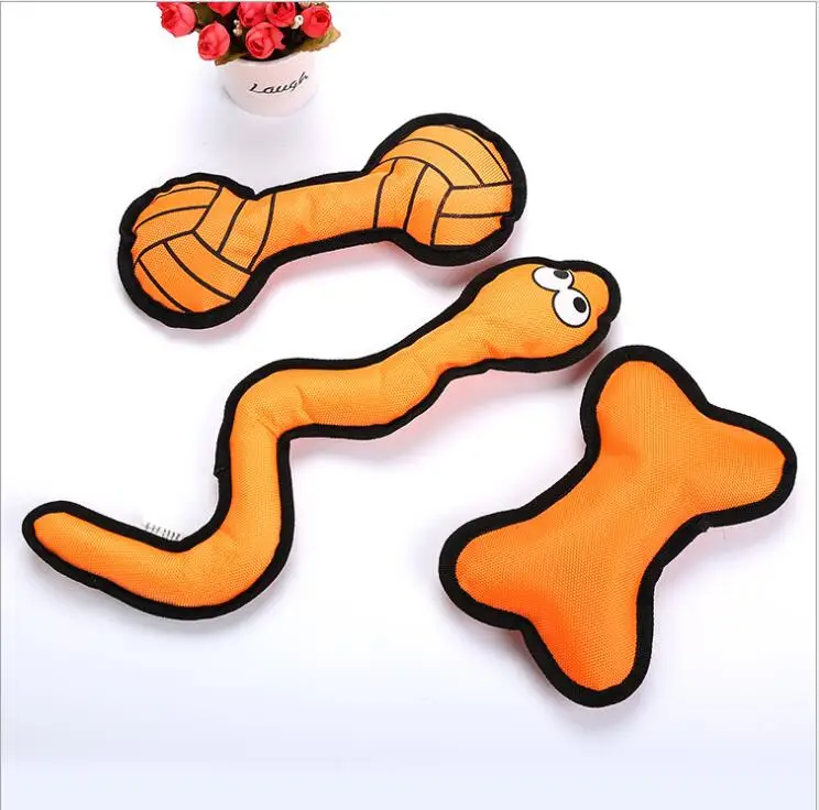 Pet dog toy strong bite resistant waterproof Oxford cloth vocal bone barbell supplies
Pet dog toy strong bite resistant waterproof Oxford cloth vocal bone barbell supplies