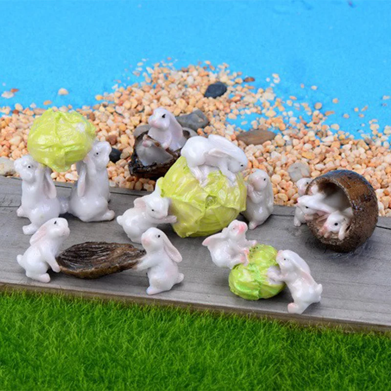 1pc Rabbit Boat Cabbage Figures Miniature Figurine mini fairy garden Micro Landscape Cartoon animal statue resin craft
1pc Rabbit Boat Cabbage Figures Miniature Figurine mini fairy garden Micro Landscape Cartoon animal statue resin craft