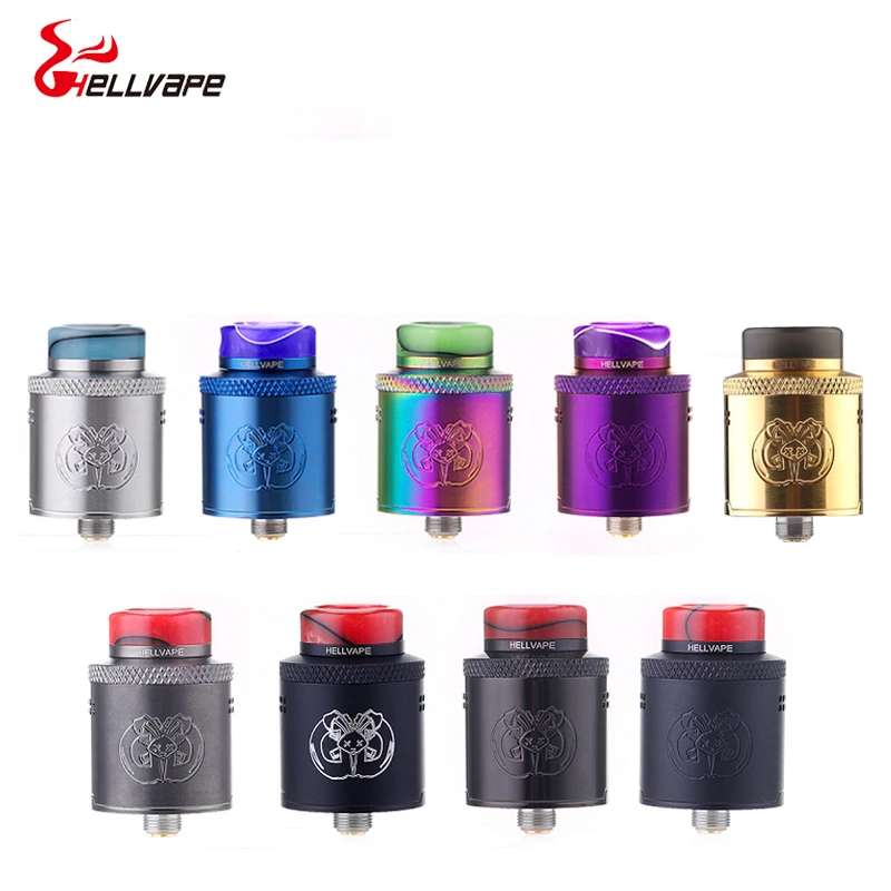 Оригинал Hellvape Drop Dead BF RDA 14 отверстия для воздушного потока с полимерным
