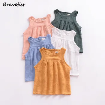 Summer Sleeveless Cotton T-shirts For Baby Girls Boys 0-24Months Children Clothing Kids Vest Tops Colorful Infant Outwear Shirt
Summer Sleeveless Cotton T-shirts For Baby Girls Boys 0-24Months Children Clothing Kids Vest Tops Colorful Infant Outwear Shirt