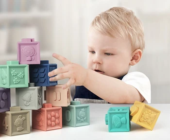 Baby Grasp Toy Silicone Building Blocks 3D Touch Hand Soft Balls Baby Massage Rubber Teethers Squeeze Toy Bath ball Toys
Baby Grasp Toy Silicone Building Blocks 3D Touch Hand Soft Balls Baby Massage Rubber Teethers Squeeze Toy Bath ball Toys