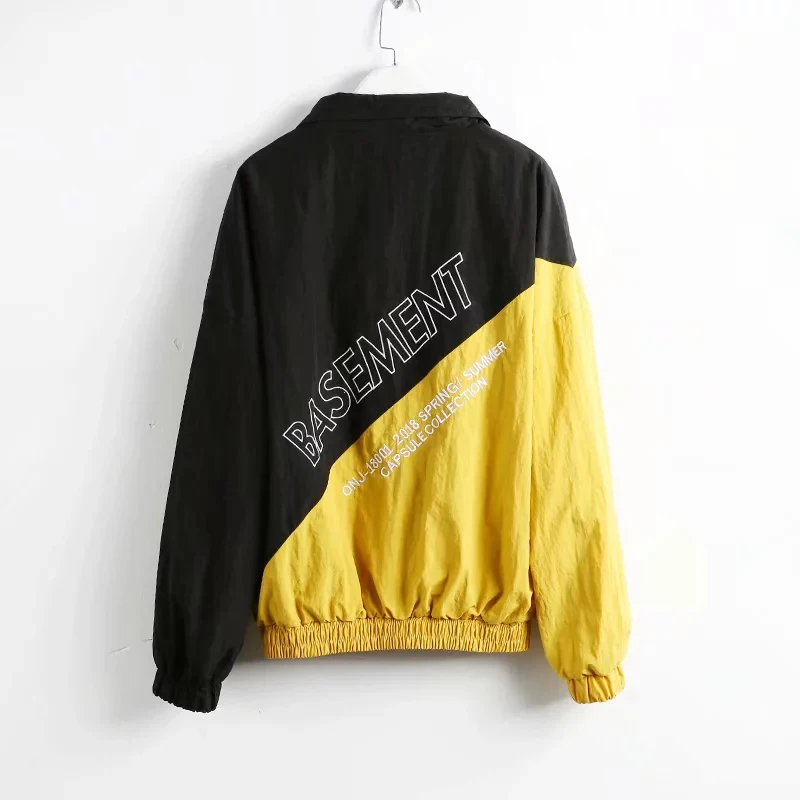 Autumn Yellow Patchwork Black Women Jacket Female 2018 New Fashion Harajuku Coat Purple Baseball Clothes Young veste femm
Autumn Yellow Patchwork Black Women Jacket Female 2018 New Fashion Harajuku Coat Purple Baseball Clothes Young veste femm