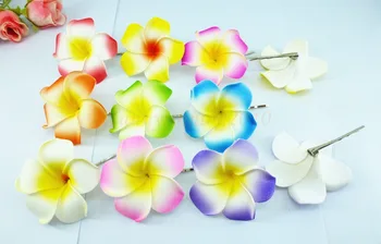 50 New mixed color Foam Hawaiian Plumeria flower Frangipani Flower bridal hair clip 6cm 
50 New mixed color Foam Hawaiian Plumeria flower Frangipani Flower bridal hair clip 6cm