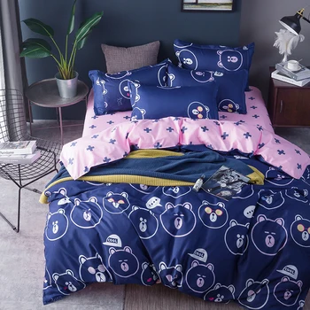 Small Bear Patter Printed Home Textile Printed Bedding Set Bed Cover Bed Sheet Duvet Cover Pillowcase Bed Linen Bedclothes Queen
Small Bear Patter Printed Home Textile Printed Bedding Set Bed Cover Bed Sheet Duvet Cover Pillowcase Bed Linen Bedclothes Queen