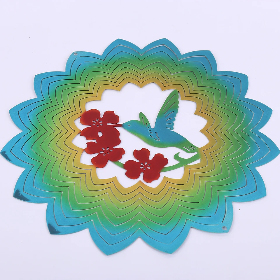 12 inch colorful humming bird wind spinners with high quality made from metal sheet,faddish and natual
12 inch colorful humming bird wind spinners with high quality made from metal sheet,faddish and natual