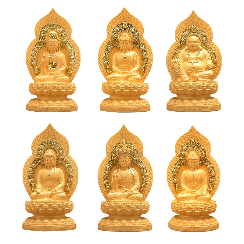 Chinese Pharmacist Buddha, Amitabha Fossil, Gold Resin Crafts Ornaments, Guanyin Buddha Sculpture, Home Lucky blessing, 1Pc
Chinese Pharmacist Buddha, Amitabha Fossil, Gold Resin Crafts Ornaments, Guanyin Buddha Sculpture, Home Lucky blessing, 1Pc