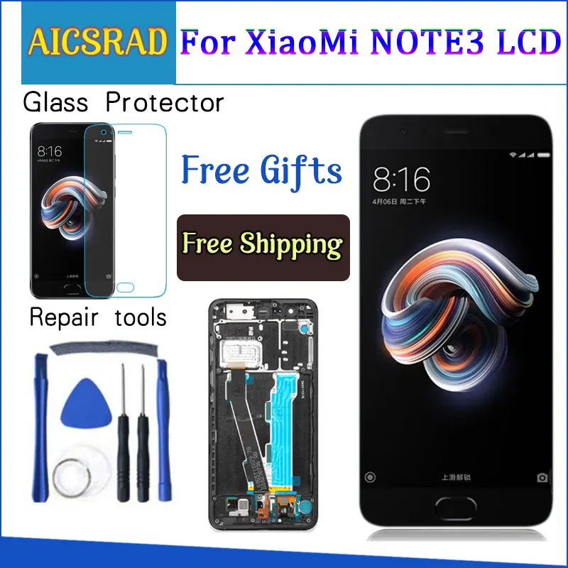 For Xiaomi Mi Note 3 LCD Display+Touch Screen With Fingerprint FPC Digitizer Screen Glass Panel For Xiaomi Mi Note 3 LCD
For Xiaomi Mi Note 3 LCD Display+Touch Screen With Fingerprint FPC Digitizer Screen Glass Panel For Xiaomi Mi Note 3 LCD