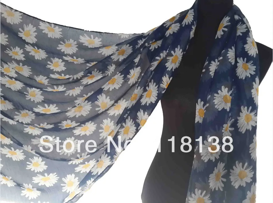 Fashion Daisy Flower Print Floral Scarf Shawl Wrap Ladies Accessories Gift Hijab, Free Shipping
Fashion Daisy Flower Print Floral Scarf Shawl Wrap Ladies Accessories Gift Hijab, Free Shipping