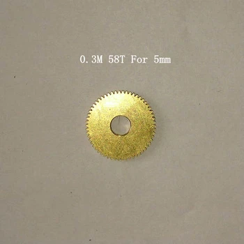 Copper gear 0.3 Modulus 58 teeth 0.3M 58T outside diameter 18MM Hole Diameter 5mm For 5mm
Copper gear 0.3 Modulus 58 teeth 0.3M 58T outside diameter 18MM Hole Diameter 5mm For 5mm