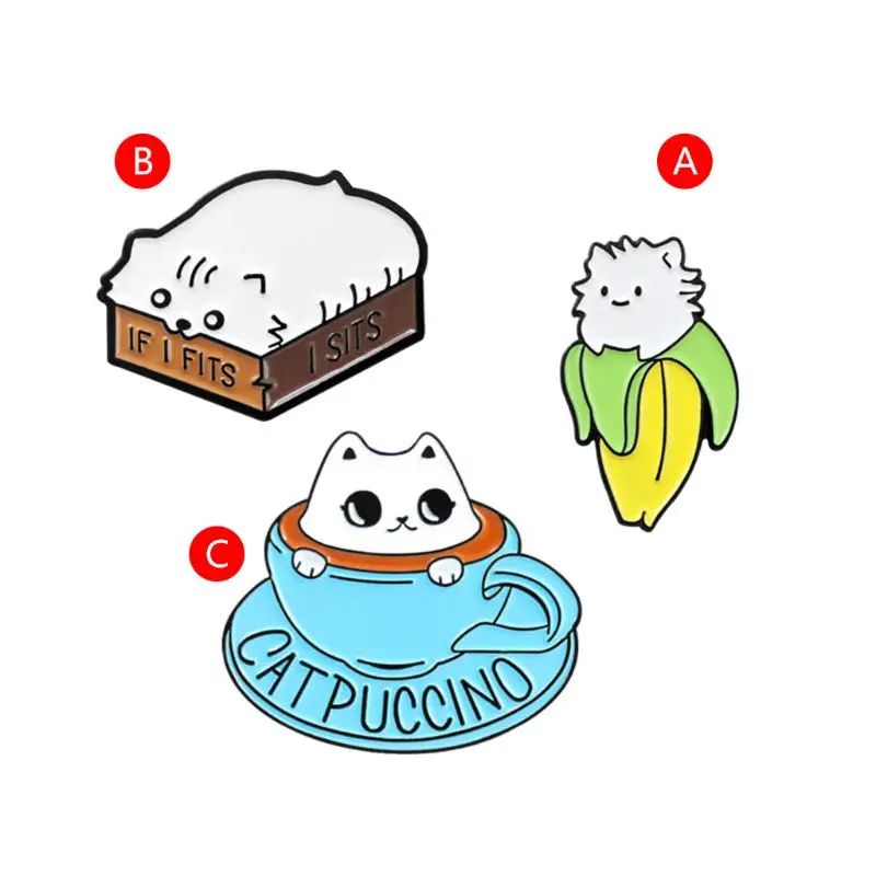 Animal Brooch Kitten Cup Banana Case Creative Cute Colorful Enamel Pins Clothes Ornament Pins Jewelry Badge Bag Corsage Brooches
Animal Brooch Kitten Cup Banana Case Creative Cute Colorful Enamel Pins Clothes Ornament Pins Jewelry Badge Bag Corsage Brooches