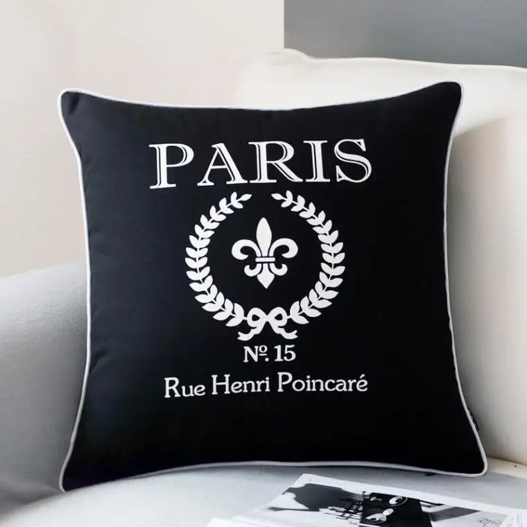 New Modern Paris Cushion Cover Sham Black Decorative Paris Throw Pillow Case High Quality Velvet Sofa Cushions Home Decor 18"
New Modern Paris Cushion Cover Sham Black Decorative Paris Throw Pillow Case High Quality Velvet Sofa Cushions Home Decor 18"