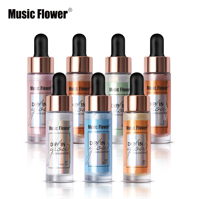 Music Flower Brand Glitter Liquid Highlighter Bronzer Face Contour Makeup Waterproof Highlight Cosmetics Illuminador Glow Kit
Music Flower Brand Glitter Liquid Highlighter Bronzer Face Contour Makeup Waterproof Highlight Cosmetics Illuminador Glow Kit