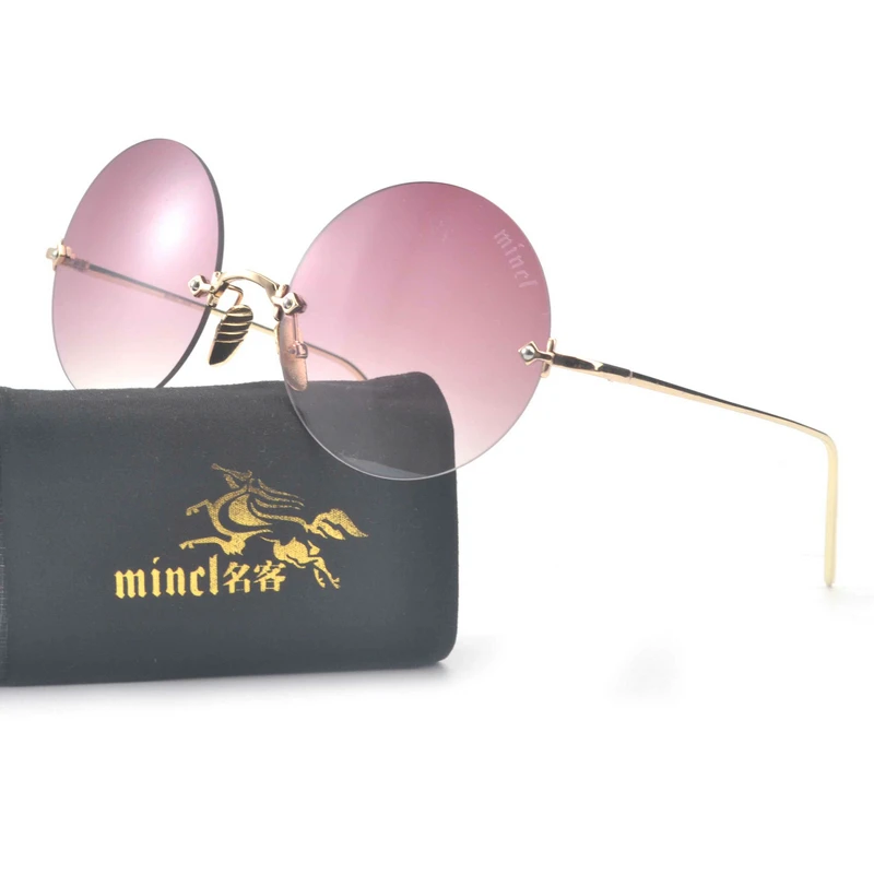 MINCL/2018 Lady Frameless Sunglasses Round Sunglasses Women Brand Elastic Metal Coating Mirror cat Rays driver glasses LXL
MINCL/2018 Lady Frameless Sunglasses Round Sunglasses Women Brand Elastic Metal Coating Mirror cat Rays driver glasses LXL