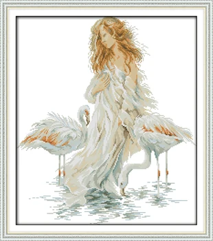 The girl with the crane, counted printed on fabric DMC 14CT 11CT Cross Stitch kits,embroidery needlework Sets, Home Decor
The girl with the crane, counted printed on fabric DMC 14CT 11CT Cross Stitch kits,embroidery needlework Sets, Home Decor